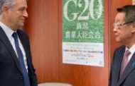 Etchevehere se reunió con el ministro de Agricultura de Japón